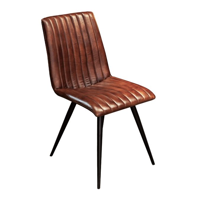 Brisbane 7pc Solid Wood Dining Set with Leather Chairs