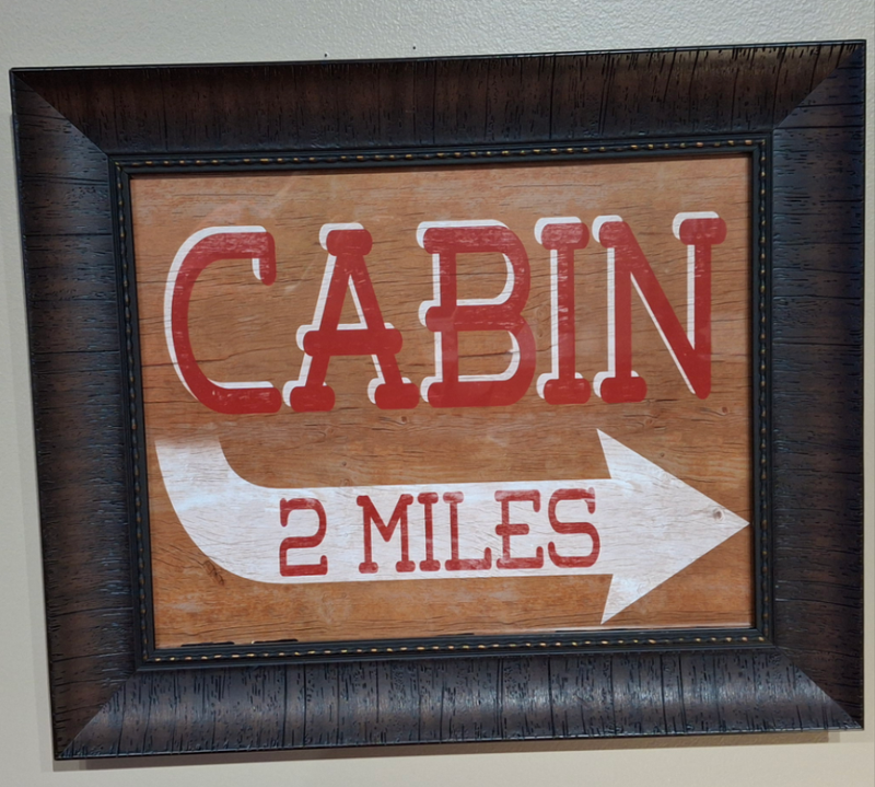 "Cabin" wall art