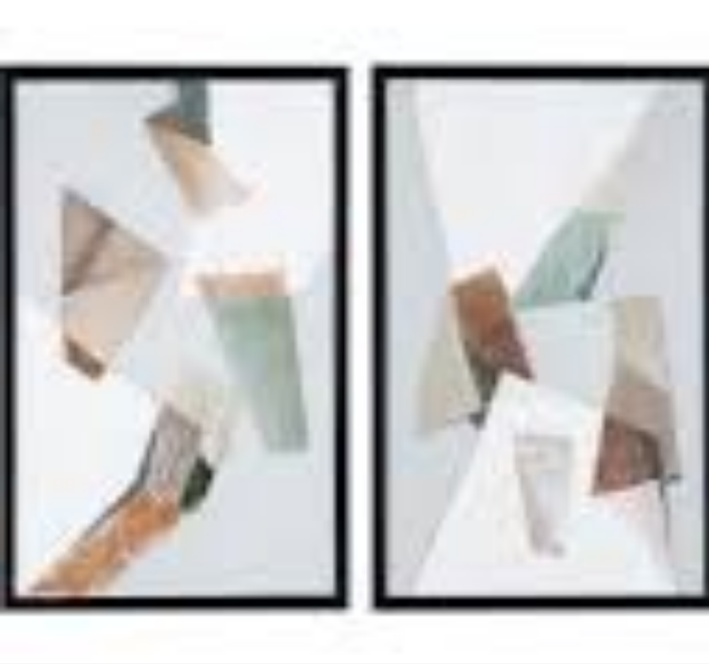 Origami wall art set of 2