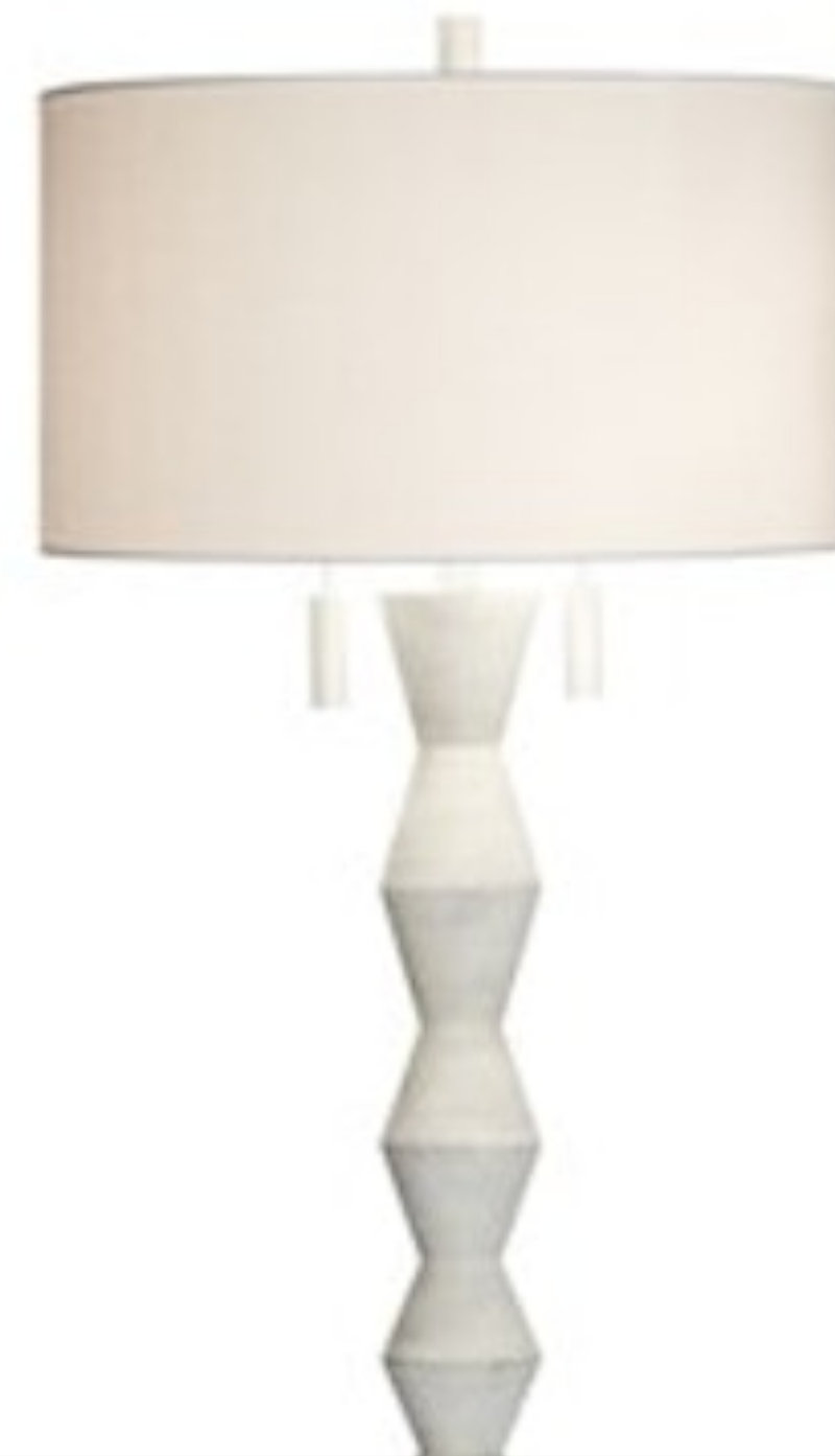 Norden white floor lamp