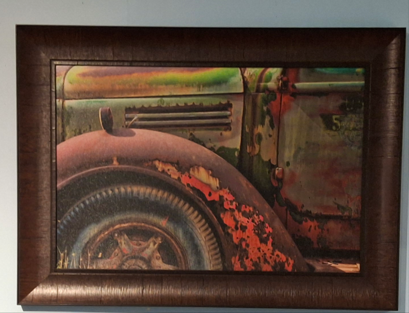 Old truck wall art