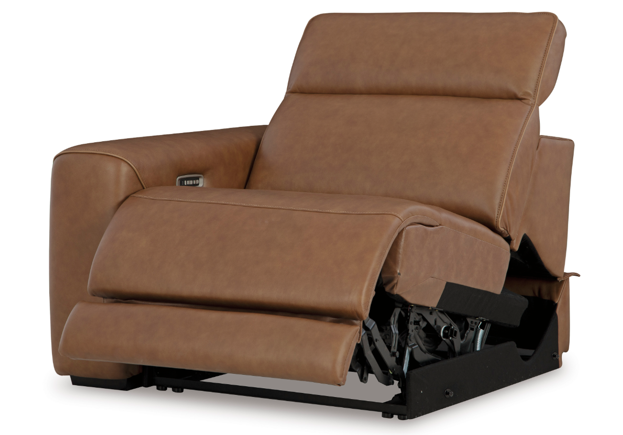 Magic Man 42" Leather Left Arm Power Recliner with Power Headrest