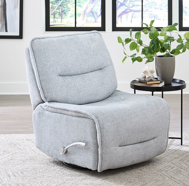 Leo Armless Swivel Glider Manual Recliner