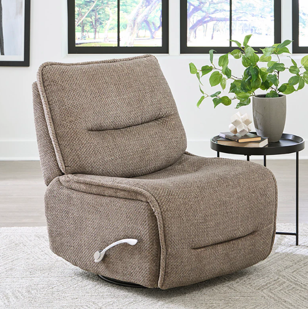 Leo Armless Swivel Glider Manual Recliner