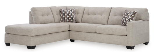 Mahoney 2pc Sectional - Pebble