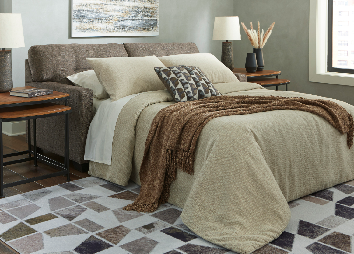 Mahoney Full Sleeper Sofa - Chocolate
