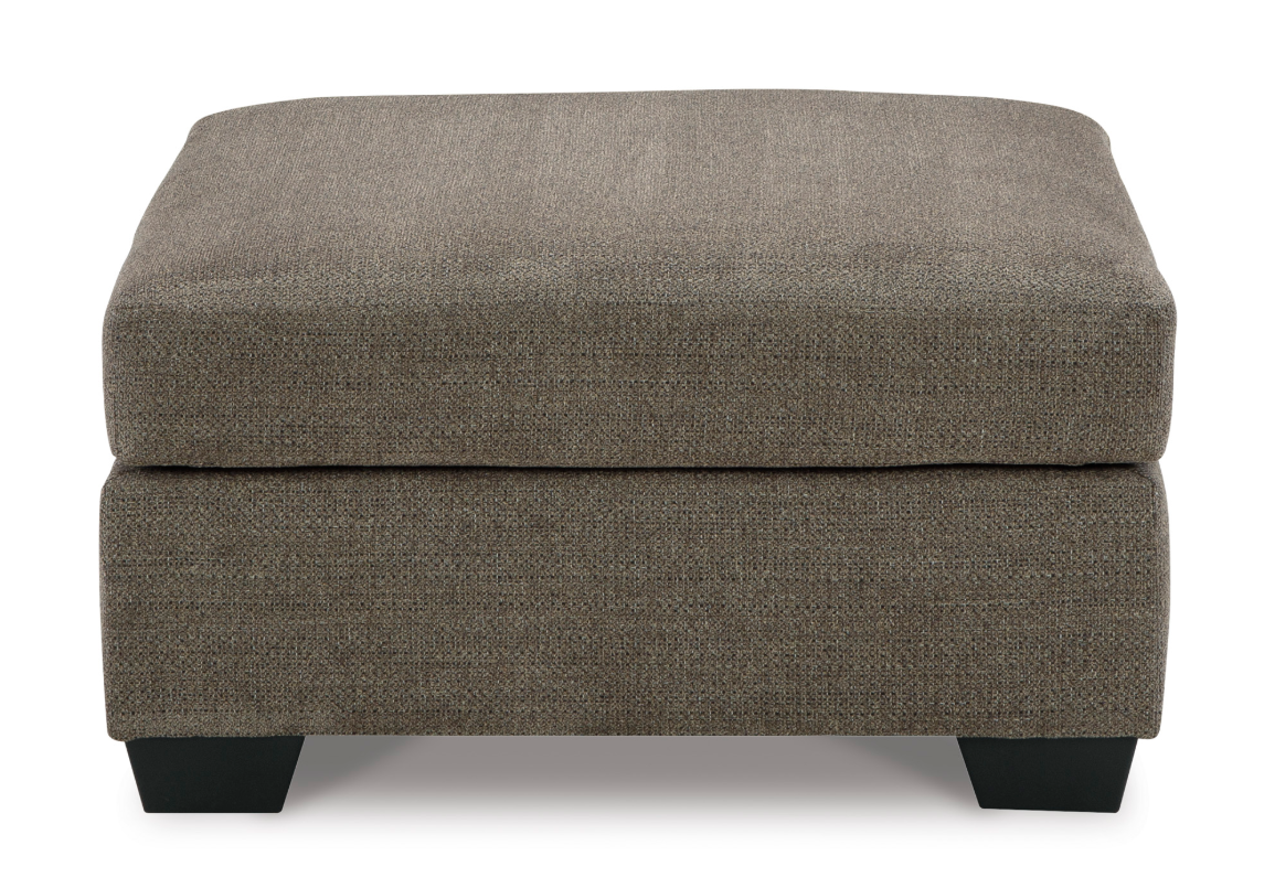 Mahoney Oversized Ottoman - Chocolate