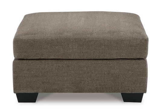 Mahoney Oversized Ottoman - Chocolate