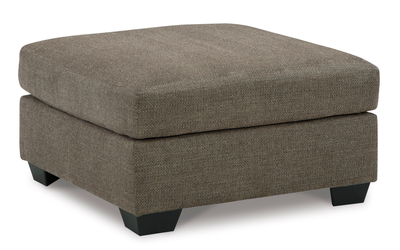 Mahoney Oversized Ottoman - Chocolate