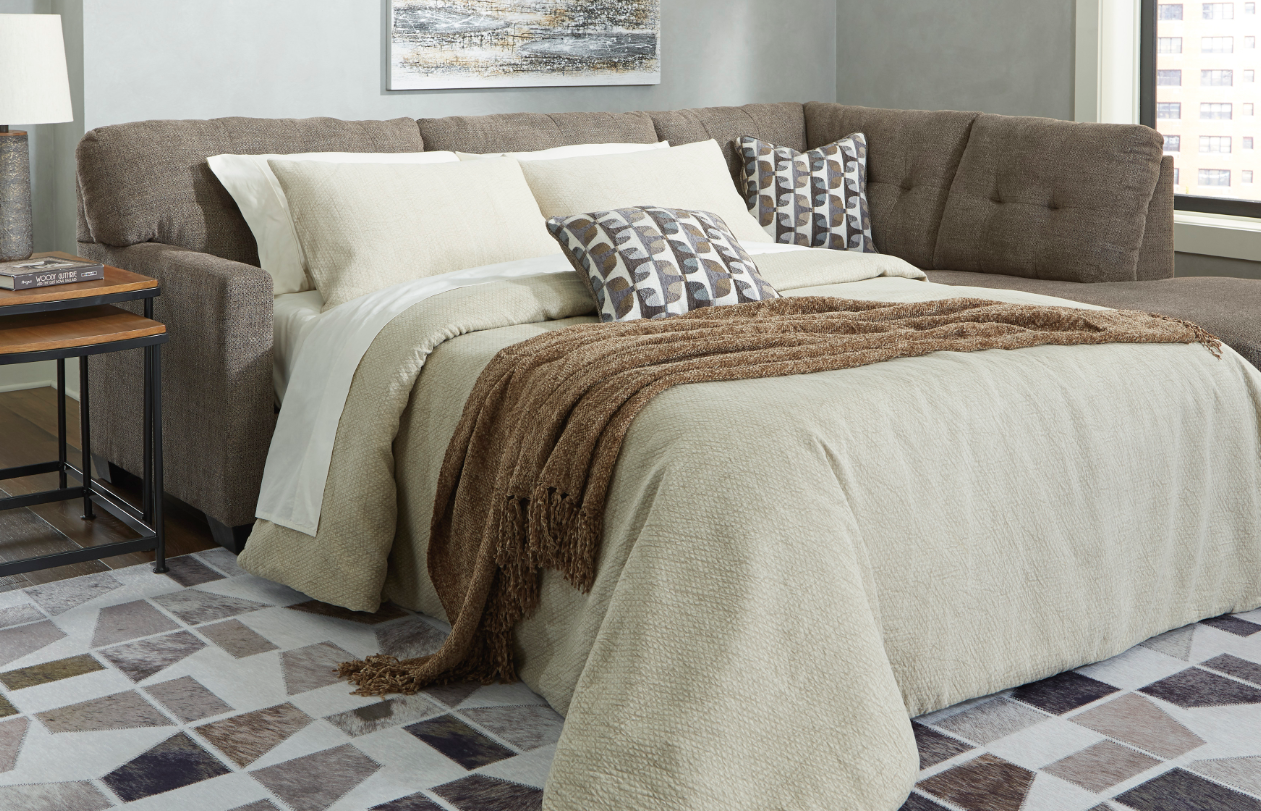 Mahoney 2pc Full Sleeper Sectional - Chocolate