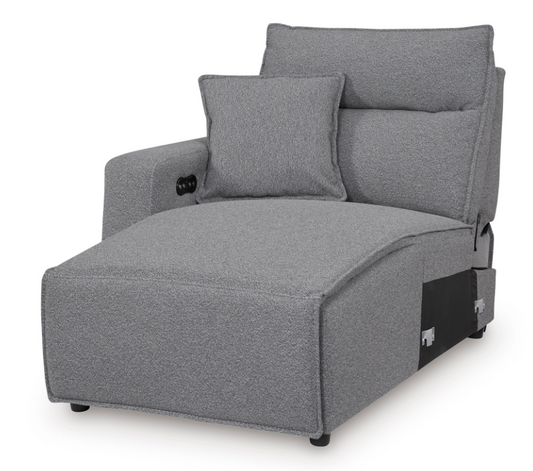Modmax II LAF Power Chaise - Salt & Pepper