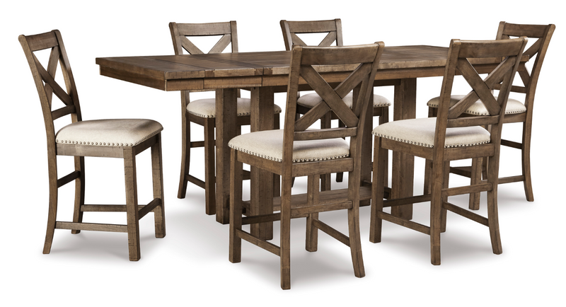 Moriville 7pc Counter Height Dining Set