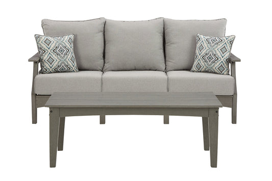 Visola Outdoor Sofa and Coffee Table