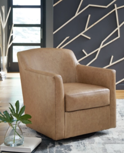 Bradney Leather Swivel Chair