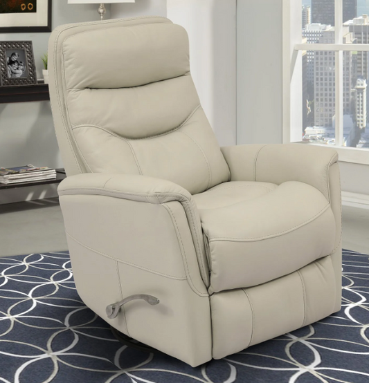 Gemini Swivel Glider Recliner Ivory Leather