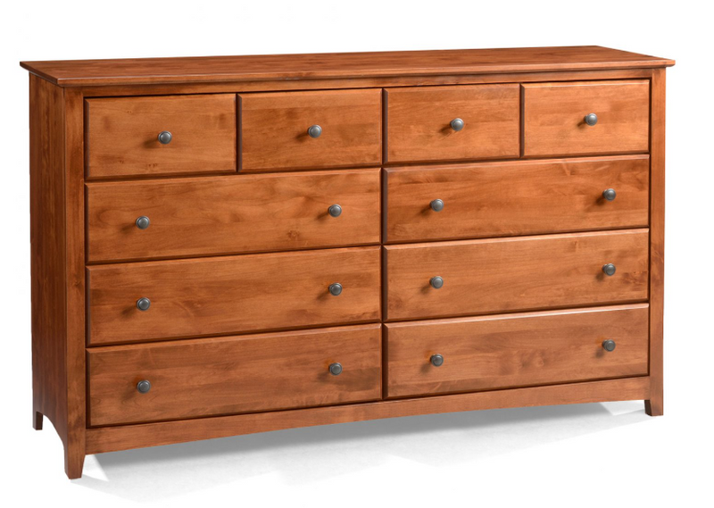 Shaker 10 Drawer Dresser