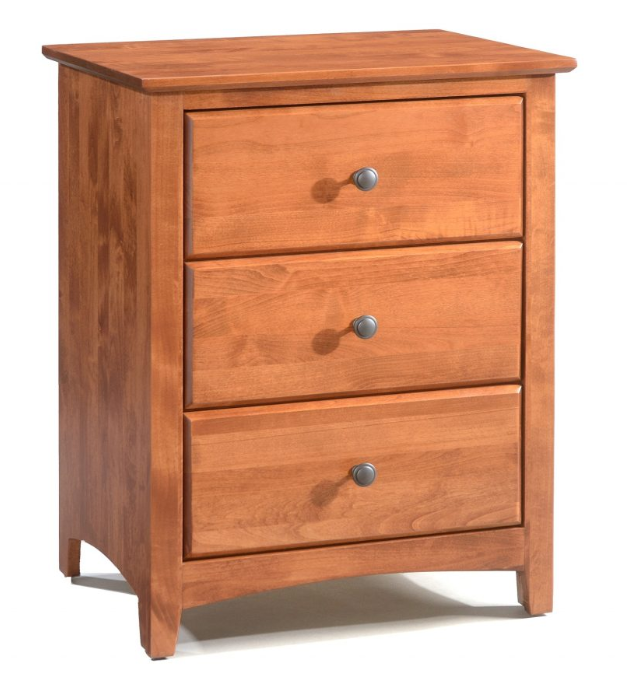 Shaker 3 Drawer Wide Nighstand