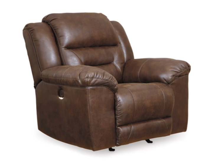 Stoneland Chocolate Power Rocker Recliner