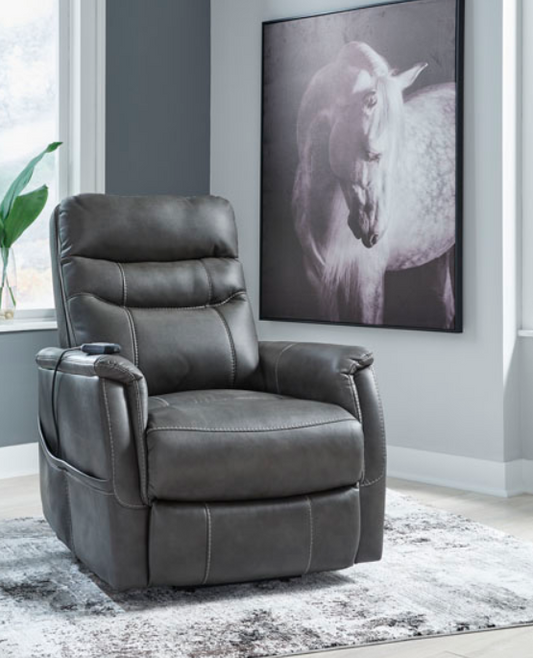 Strawbill Shadow Gray Lift Chair