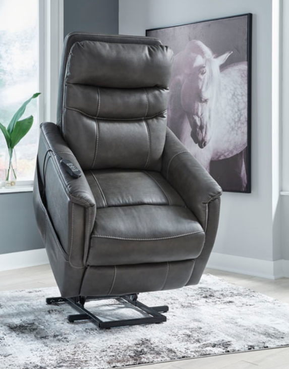 Strawbill Shadow Gray Lift Chair