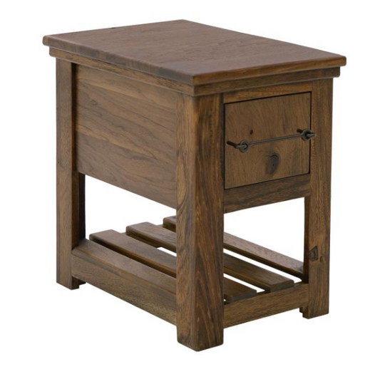 Walnut Chairside Table