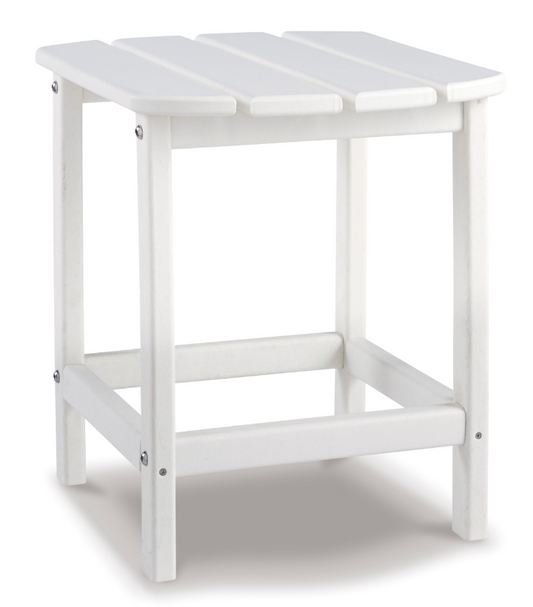 Sundown Shores Outdoor End Table - White