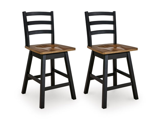Wildenauer Swivel Counter Stools (Set of 2)