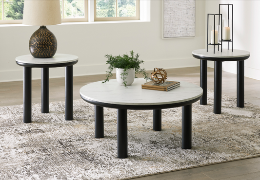 Xandrum 3pc Occasional Table Set