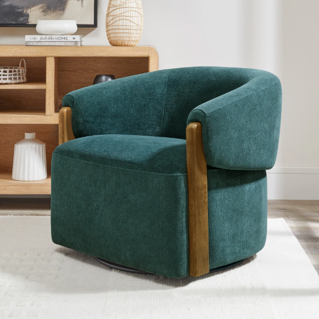 Finley Swivel Accent Chair - Island Teal