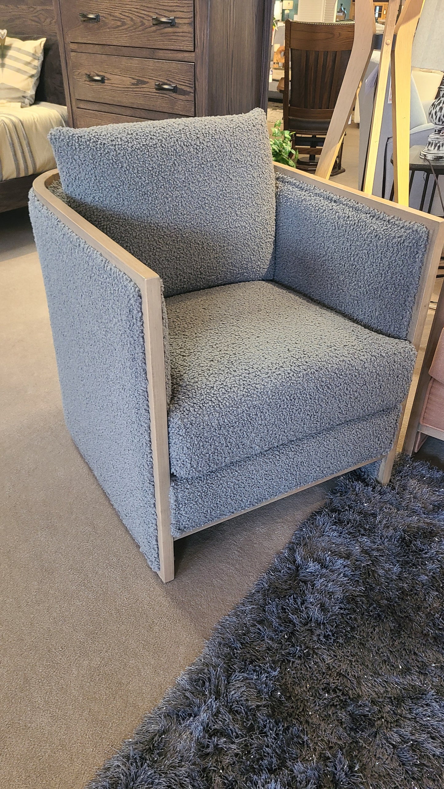 Loopy Gray Accent Chair