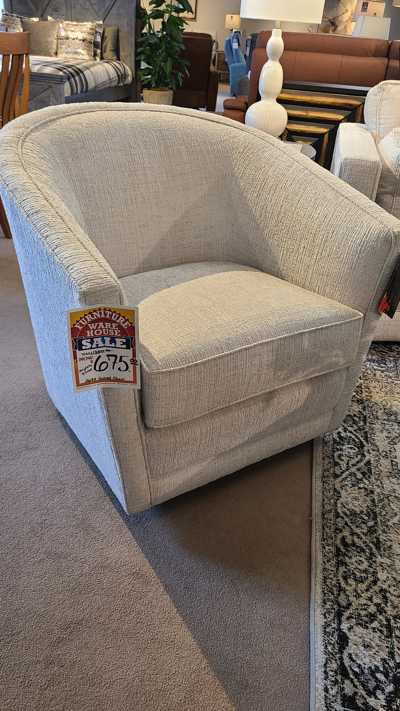 Majestic Silver Swivel Chair