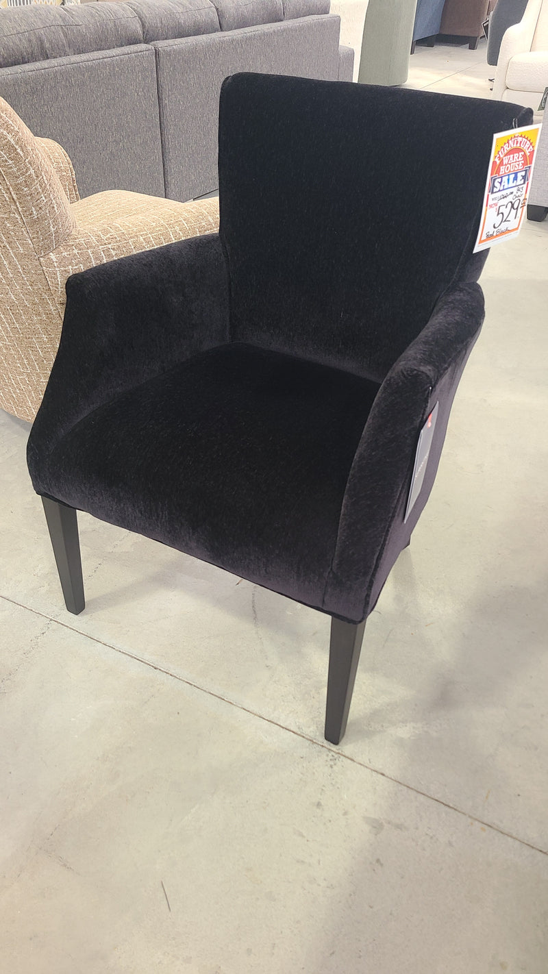 Pacal Black Accent Chair