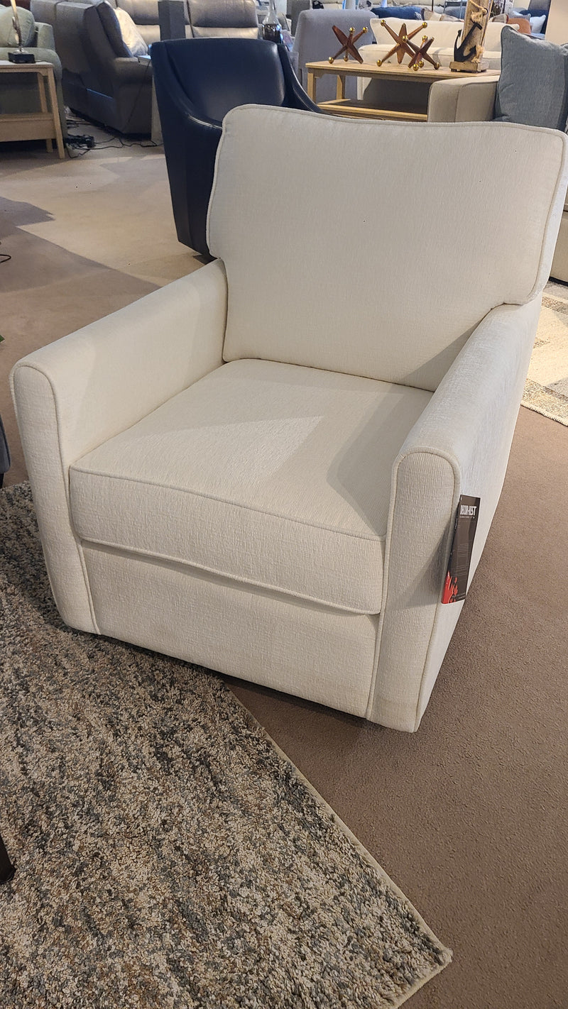 Delicate Ivory Swivel Chair