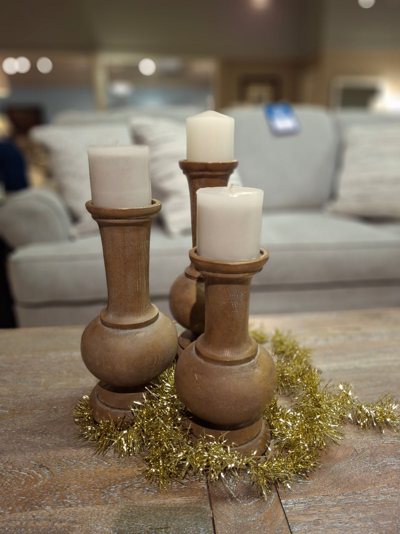 Rosanna 3pc candleholder set