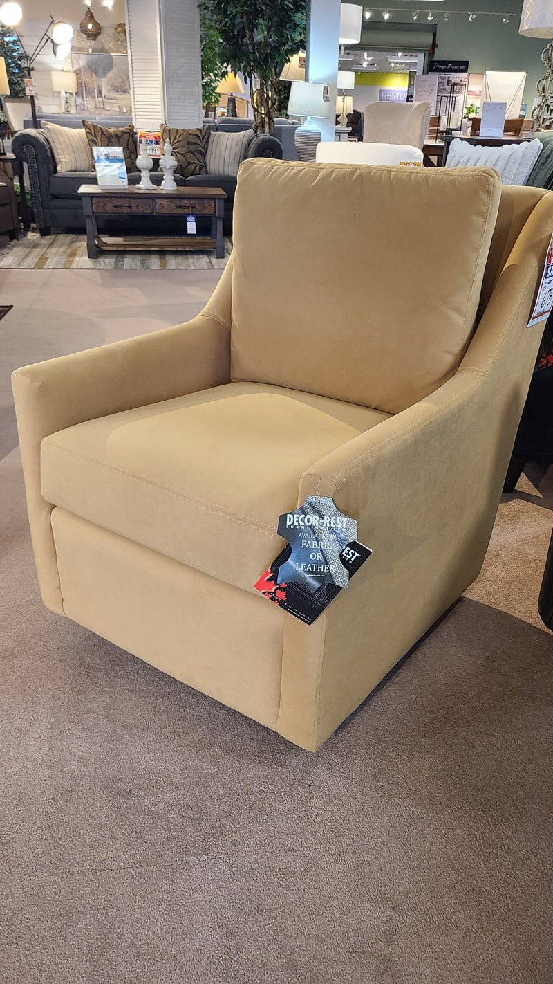 Dallas Yellow Swivel Chair