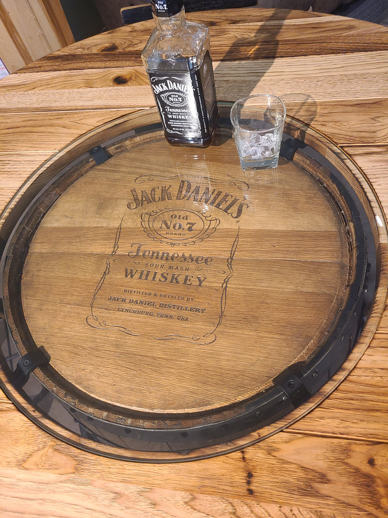 Amish Handcrafted Jack Daniels Whiskey Barrel 5pc Set