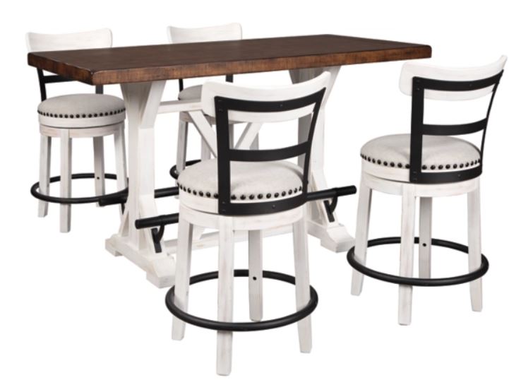 Valebeck 5pc Counter Height Dining Set